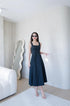 Spring Plain Square Neck Long Dresses